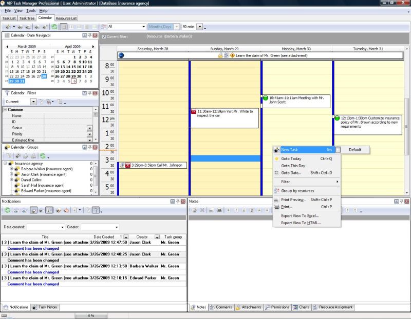 To do list calendar software realtime collaborative calendaring