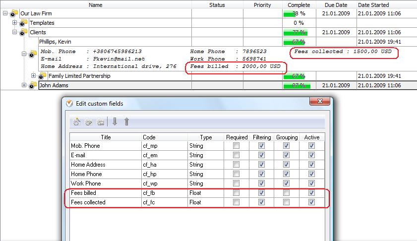 money order example. For example you can create