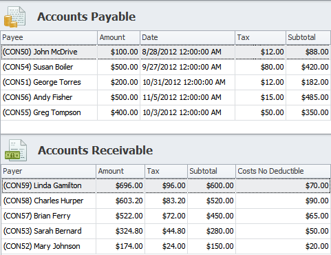 Accounts Payable and Accounts Receivable in CentriQS